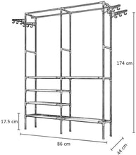 Load image into Gallery viewer, Wäscheständer Wäschetrockner Stabil Kleiderständer standfester Standtrockner (L x T x H: 86 x 44 x 174cm) Wäschetrockenständer Wäscheturm mit 4 Flügel (weiß)
