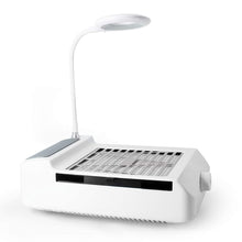Load image into Gallery viewer, Nail Vacuum Cleaner with Lamp, Professional Nail Dust Compartments Collector Nail Dust Extraction Manicure, Nail Studio Personal Use