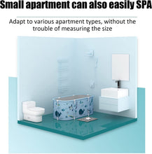 Load image into Gallery viewer, Adult Foldable Bathtub, Large Non-slip Mobile Portable Bathtubs for Shower, Folding SPA Bathtub for Small Bathroom, Freestanding Bathtub Soaking
