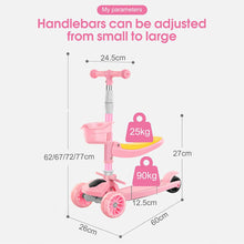 Load image into Gallery viewer, 2 in 1 Kinder 2-8 Jahre Klapproller Kinderroller Roller