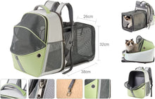 Load image into Gallery viewer, Bag Transport Cat Puppies Stretch Backpack Small Dog Pet Backpack Breathable Foldable Cat Bag Dog for Travel and Hiking