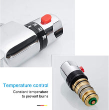 Load image into Gallery viewer, Thermostatic Bath Valve, Thermostatic Shower Faucet 1/2'' + 3/4'' Adapter