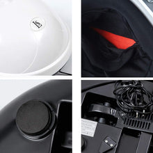 Load image into Gallery viewer, Massaggiatore plantare Shiatsu elettrico con telecomando - con funzione calore, copri piedi lavabile, intensità regolabile, per home office - Può essere cronometrato 5-30 minuti (Nero)