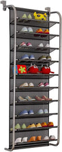 Load image into Gallery viewer, Shoe Rack for Door Hanging Organiser Shoe Storage 10 Tier Shoe Organiser Hook Holder Hanging Storage Stand