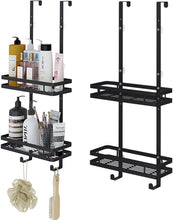 Load image into Gallery viewer, Shower Shelf for Hanging, Shower Shelf, No Drilling of Shower Screen, Bathroom Shelf, Shower Basket with Towel Holder and Suction Cup, 2 Levels