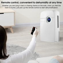 Load image into Gallery viewer, Portable Electric Dehumidifier, 2.5L Silent Dehumidification, Dehumidifier with Remote Control and Removable Tank, for Home Office
