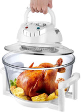 Load image into Gallery viewer, Grill Ofen Tragbarer Konvektionsofen 1300 W 12L Heisluftgrill Halogenofen Heissluftofen Mini Backofen Heißluft Halogen Ofen Miniofen Umluftofen für Kochen Ihrer Lieblingsgerichte ohne Öl|Fett
