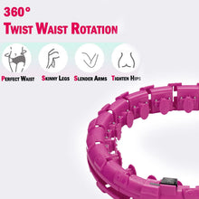 Load image into Gallery viewer, Hula Hoop, 26 Segments Fitness Ajustable Breit Hula Hoop, Hoop Spinning de Voiture Intelligente avec Massages pour