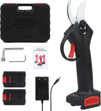 Load image into Gallery viewer, Professional Cordless Electric Pruning Shears 32mm Cutting Diameter Garden Pruner with Battery 2 Batteries Rechargeable Scissors Electric Branch for Gardens Parks Farms Greenhouses
