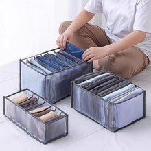 Load image into Gallery viewer, Wardrobe Organizer, Jeans Storage Box, Clothes Drawer Mesh Separator Box, Foldable and Washable Storage Box