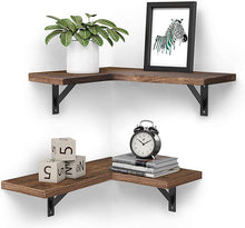 Load image into Gallery viewer, Set of 2 Wall Shelves, Wall Shelves Decorative Corners, Shelving Driftwood Kitchen, Living Room, Bathroom
