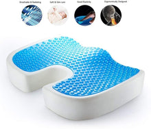 Load image into Gallery viewer, Coussin de Siège Orthopédique Coussin en Mousse à Forme de Mémoire Parfait pour soulage la Douleur de Dos, de sciatique et de Coccyx pour Les Voyages, la Voiture, Le Bureau
