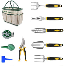 Load image into Gallery viewer, Outils de Jardinage 12 PCS Ensemble Outils Jardinage avec Sac de Rangement, Arrosoir, Gants de Jardinage