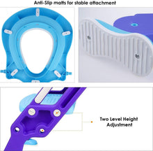 Load image into Gallery viewer, Siège de toilette échelle avec marches WC siège pot Entraîneur de bébé enfant