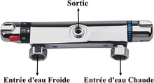 Load image into Gallery viewer, Wall-mounted thermostatic shower mixer thermostatic bathtub mixer thermostatic faucet Chrome thermostat faucet thermostat faucet thermostat for bathroom