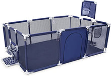Load image into Gallery viewer, Parc Bébé avec Panier De Basket, Parc De Jeux Bébé Pliable Lavable, Parc Centre d'activités pour Enfants, Grand Parc Adapté Intérieur Extérieur avec Grille de Protection