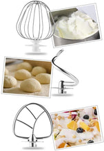 Load image into Gallery viewer, Robot Pâtissier 5L, Robot Cuisine Robot Petrin multifonction 6 Vitesses, Batteur Électrique Bol Acier Inoxydable Robot Avec Kit pâtisserie (1000W-Noir)