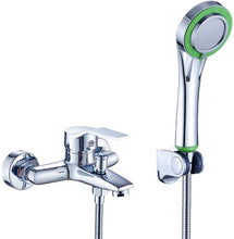 Load image into Gallery viewer, Set de Ducha Elegante, Conjunto de Ducha, Mezclador Monomando para Bañera, Grifo de Bañera, Cascada con Alcachofa de Ducha para Baño, Ducha de Mano, Instalación en Pared, Cromado