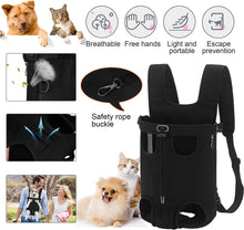 Load image into Gallery viewer, Sac de Transport Sac de Voyage Sac à Dos de Ventral Poitrine pour Petit Chien Chat