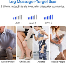 Load image into Gallery viewer, Leg Massage Device Feet Thigh Calf, Leg Massage with Heating, Electric Massage Air Compression, Adjustable Envelope Design with 3 Modes 3 Intensities and Remote Control