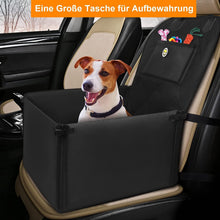 Load image into Gallery viewer, Reinforced Dog Car Seat for Small to Medium Dogs with Reinforced Walls, 3 Straps and Seat Belt, for Front and Back Seat, Waterproof and Non-Slip