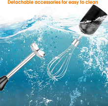 Load image into Gallery viewer, Mixeur Plongeant 4 en 1 Mixeur Plongeant,Mixeur Multifonction 1000W avec Fouet ,Hachoir de 500ml et Verre Doseur 700 ml,Vitesses de Réglables, Mixer Plongeur Pour Smoothies, Purée, Sauce
