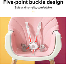 Load image into Gallery viewer, Chaise Haute Évolutive - Coussin Réversible - Plateau Réglable - Dès 6 mois jusqu'à 5 ans - Lavable - Jusqu'à 75 KG - avec Pieds Antidérapants