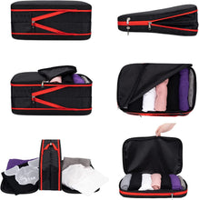 Load image into Gallery viewer, Sacs de Transport avec Compression, Organiseurs de Bagage, Bagage Sac Compression pour Voyage Maquillqage Vêtement avec déperlante