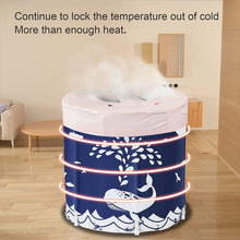 Load image into Gallery viewer, Portable Bathtub for Adults Folding Bathtub for Adults and Children Mobile Spa Bathtub Bath Sink with Thermal Foam Maintenance Immersion Bathtub Shower Mini Pool Babies