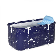 Load image into Gallery viewer, Portable foldable bathtub for adults ,oldable bathtub - Thick plastic - For adults - Sky blue