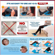 Load image into Gallery viewer, Enfile Bas et chaussettes Aide à mettre Chaussettes on off Sock Slider Kit Chaussette Slider Pas de flexion Stretching Blessures sans se Pencher Sock Helper Slider Enfiler
