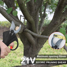 Load image into Gallery viewer, Professional Cordless Electric Pruning Shears 32mm Cutting Diameter Garden Pruner with Battery 2 Batteries Rechargeable Scissors Electric Branch for Gardens Parks Farms Greenhouses
