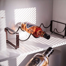 Load image into Gallery viewer, Wine Rack 8 Bottles Wine Rack Stackable Metal Wine Bottle Holder Wine Bottle Rack Wine Stand 42.7 x 17 x 20 cm Sturdy Bottle Rack Lightweight Wine Holder for Cellar Catering Storage Room