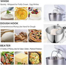 Load image into Gallery viewer, Pastry Robot, Multifunction Kneading Robot, Electric Mixer Mixer 6 Adjustable Speeds, Kneading Robot with Pastry Kit