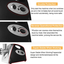 Load image into Gallery viewer, Electric Meat Grinder with 3 Stainless Steel Cutting Plates, Meat Mincer for Meat, Sausage, Chopper, Multifunctional Food Processor