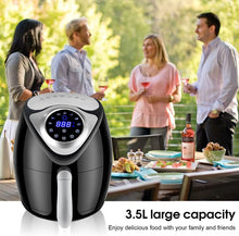 Load image into Gallery viewer, Oil Free Hot Air Fryer 1300w 3.5L, Hot Air Oven with LED Touch Screen, Air Fryer with 7 Programs, Electric Fryer without PFOA&BPA