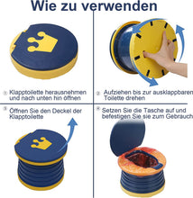Load image into Gallery viewer, Potty for Children, Toilet Seat, Children, Foldable Potty, Outdoor Toilet Seat, Travel Potty, Children, Portable Travel Folding Potty, Baby Potty