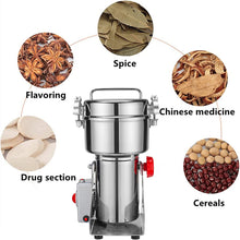 Load image into Gallery viewer, Electric Grain Mill Stainless Steel and Motor 3200W High Speed Crushing Spice Nutcracker