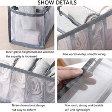 Load image into Gallery viewer, Wardrobe Organizer, Jeans Storage Box, Clothes Drawer Mesh Separator Box, Foldable and Washable Storage Box