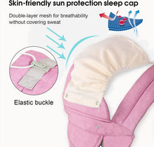 Load image into Gallery viewer, Porte bébé Ergonomique avec Siège à Hanche/Pur Coton Léger et Respirant/Multiposition:Dorsaux,Réglable pour Nouveau-né et Petit Enfant de 3 à 48 Mois