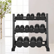 Load image into Gallery viewer, Dumbbell Rack, 3 Levels, Dumbbell Rack for Dumbbells, Dumbbell Stand, Non-Slip Dumbbell Tree Weight Stand, Dumbbell Rack, up to 300 kg