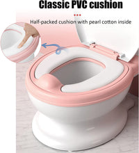 Load image into Gallery viewer, Pot pour Enfants Potty, Mini Toilettes pour Enfants, Siège de Toilette avec bac Amovible, Toilettes pour bébés Antidérapant avec Coussin Confortable (Rose)