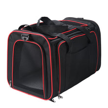 Load image into Gallery viewer, Transportín Plegable para Perros y Gatos, Transportín Transpirable y Lavable para Perros Gatos Portador con Correa de Hombro Ajustable, Bolsa de Transporte para Mascotas con Almohadilla Suave(Azul)