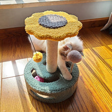 Load image into Gallery viewer, Cat Scratching Post, Toy for Cats, Hanging Pompom, Ball with Feather, 35.5 cm
