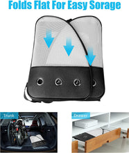 Load image into Gallery viewer, Breathable Carrying Bag Dog Cat, Mesh Backpack for Pet with Removable Mat, Foldable and Portable Bag for Camping Hiking Travel By Train/Car/Plane