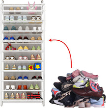 Load image into Gallery viewer, Shoe Shelf for Door - Shoe Storage - 10 Floors - Hanging Storage Rack