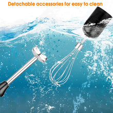 Load image into Gallery viewer, 4 in 1 Stabmixer, Multifunktionsmixer mit einstellbaren Geschwindigkeiten, Stabmixer für Smoothies, Püree, Sauce (Schwarz 1000 W)