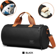 Load image into Gallery viewer, Sac De Sport avec Compartiment à Chaussures et Poche Humide, Sac de Voyage Imperméables, Sac polochon Grande Capacité, Sac de Gym Fitness Portable, Sac Bandoulière, Sac a Main pour Homme Femme Enfant