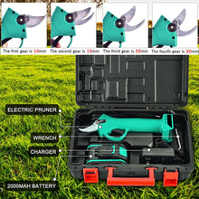 Load image into Gallery viewer, Electric Pruning Scissors, 48V Battery Pruning Scissors, Electric Gardening Pruning Scissors with 2 Rechargeable Lithium Batteries, Cutting Diameter 30 mm