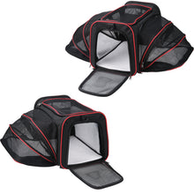 Load image into Gallery viewer, Transportín Plegable para Perros y Gatos, Transportín Transpirable y Lavable para Perros Gatos Portador con Correa de Hombro Ajustable, Bolsa de Transporte para Mascotas con Almohadilla Suave(Azul)
